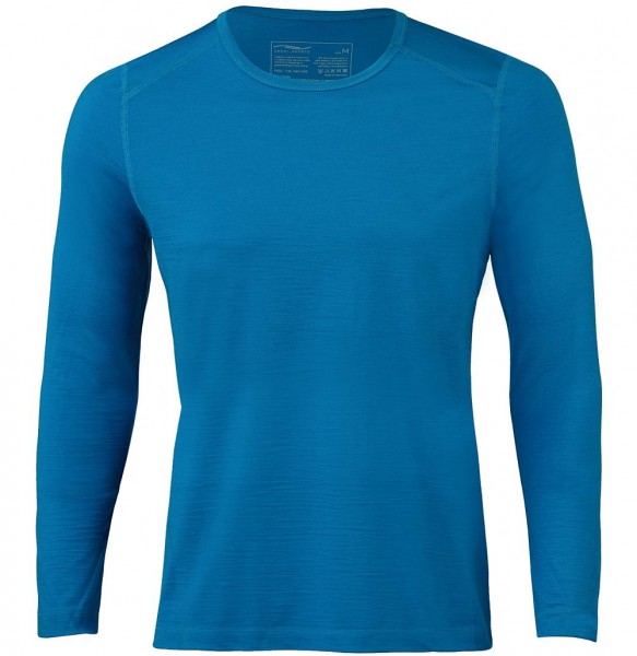 Bio Herren Shirt Merino + Seide blue