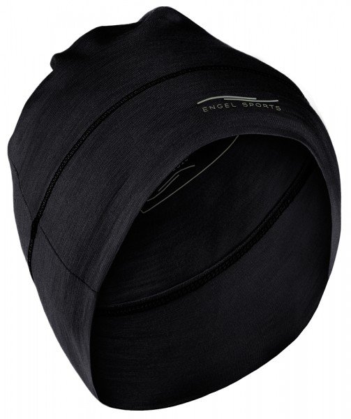 bio Wollmütze Merinowolle in Bio-Qualität - black